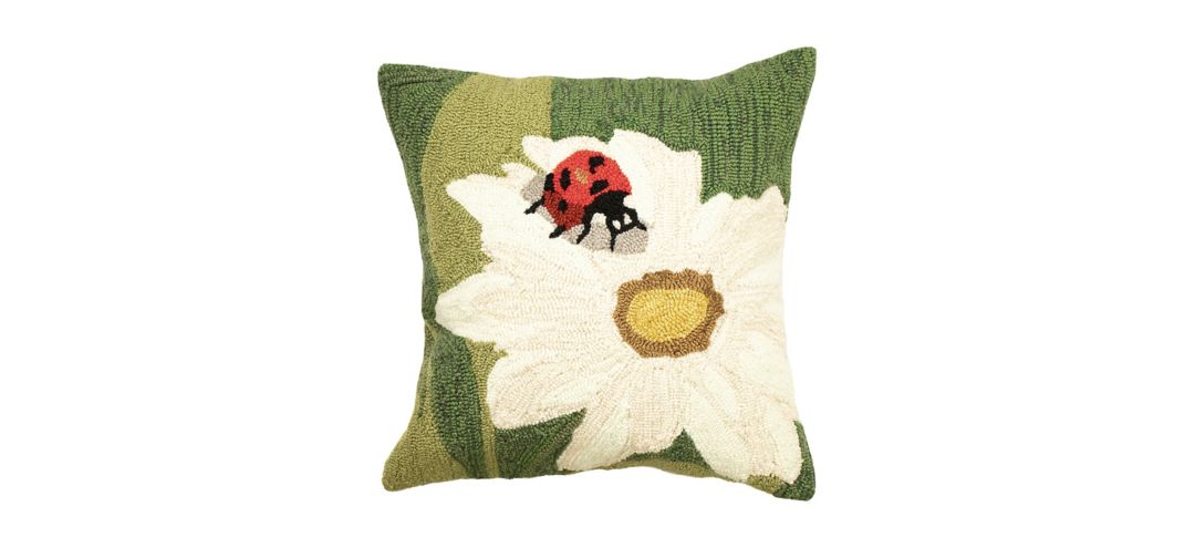 Liora Manne Frontporch Ladybug Pillow