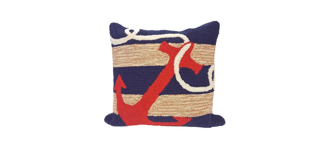 Liora Manne Frontporch Anchor Pillow