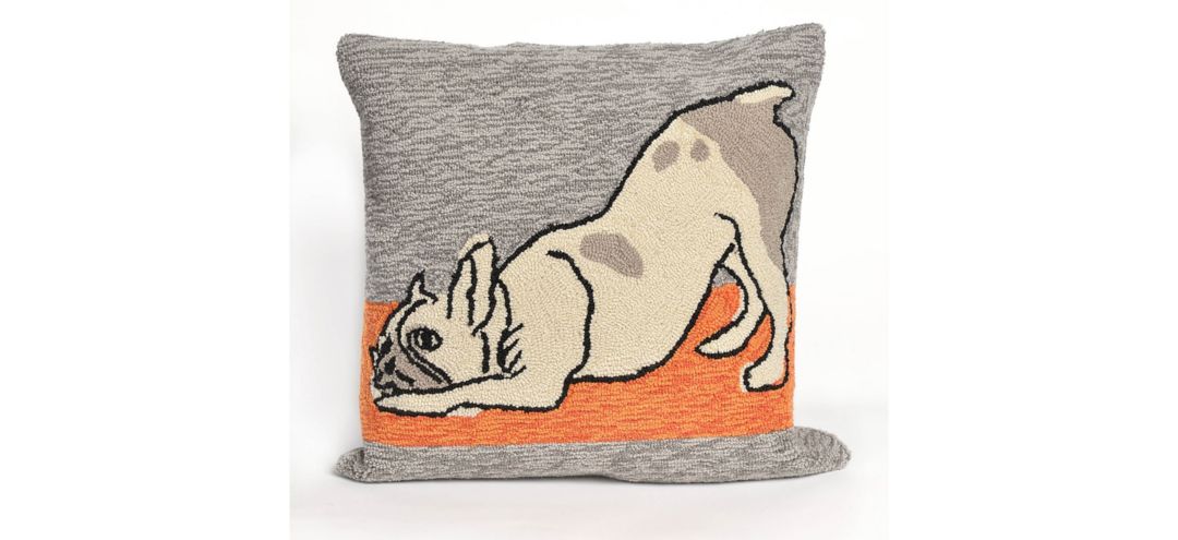 Liora Manne Frontporch Yoga Dogs Pillow