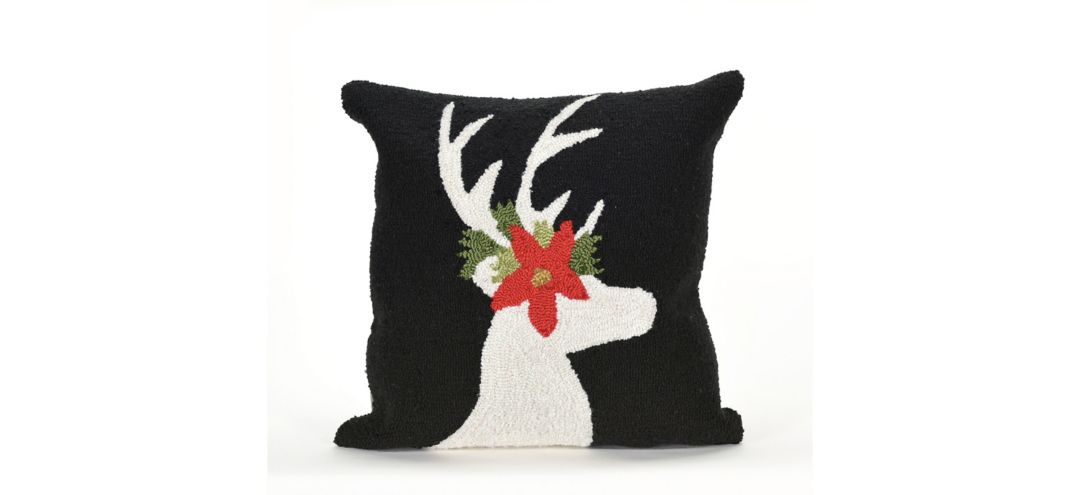 Liora Manne Frontporch Reindeer Pillow