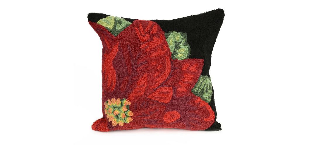 Liora Manne Frontporch Poinsettia Pillow