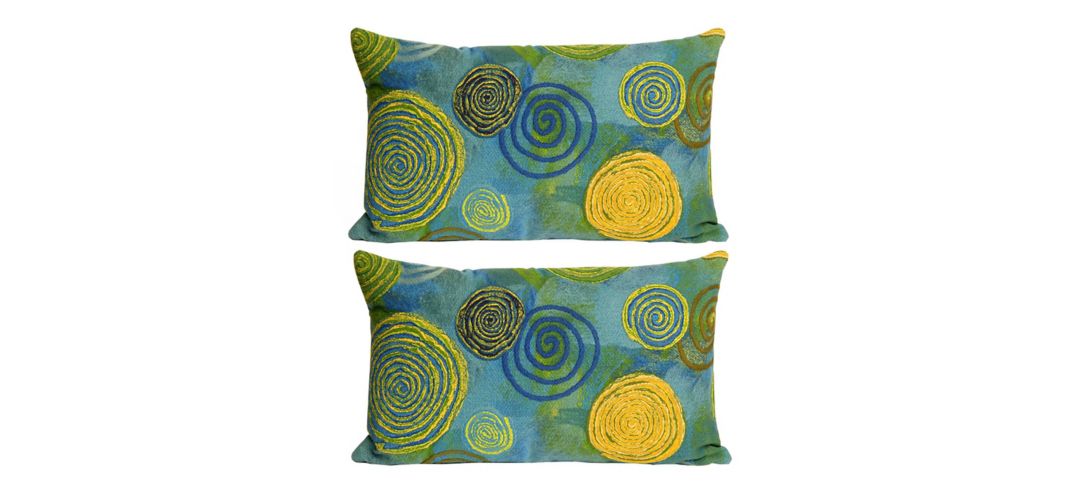 Liora Manne Visions III Graffiti Swirl Pillow Set - 2 Pc.