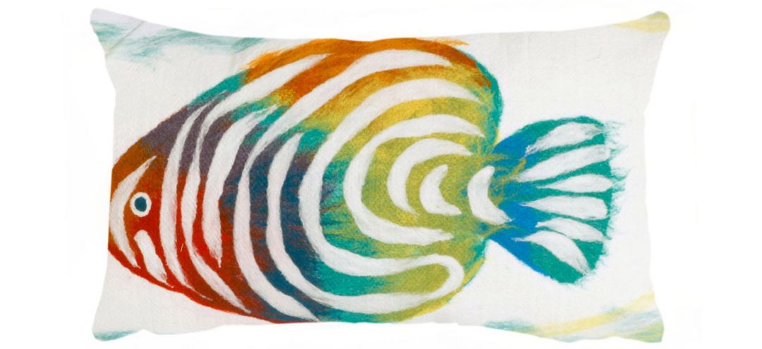 Liora Manne Visions III Rainbow Fish Pillow