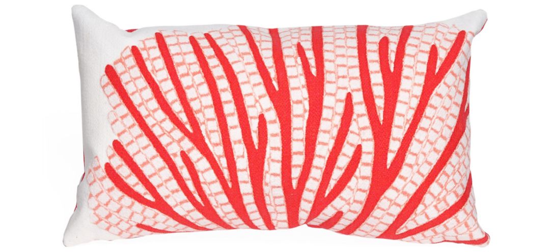 7SC1S418517 Liora Manne Visions III Coral Fan Pillow sku 7SC1S418517