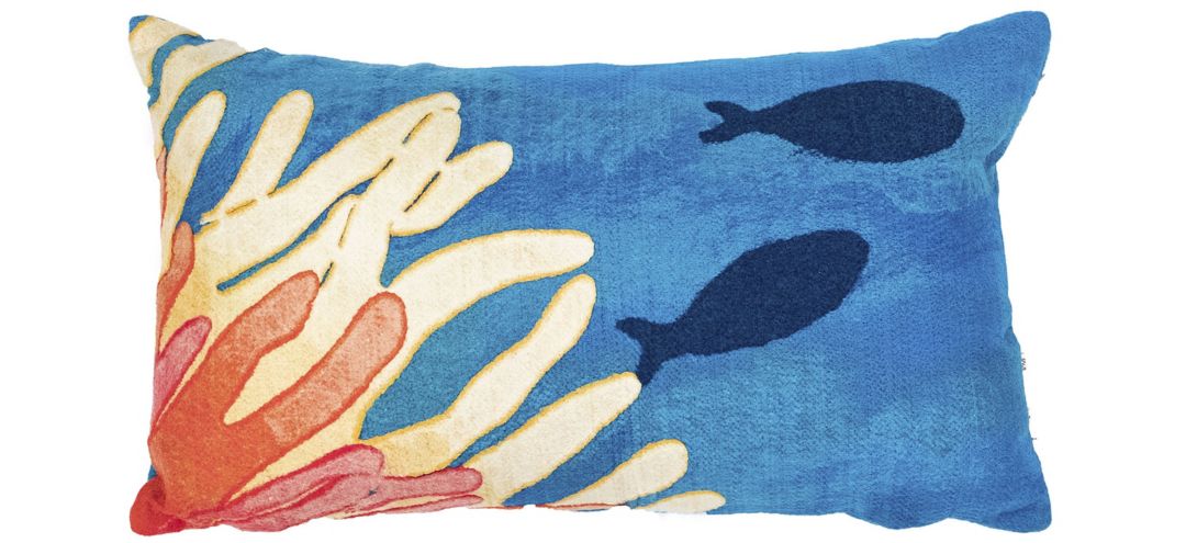 Liora Manne Visions III Reef and Fish Pillow