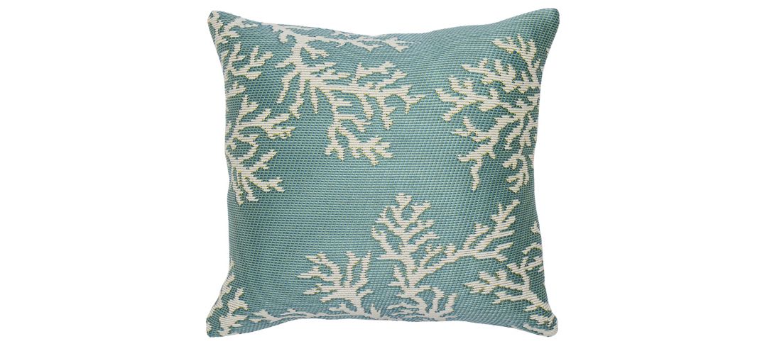 Marina Coral Edge Accent Pillow