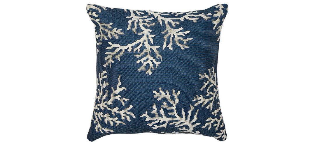 Marina Coral Edge Accent Pillow