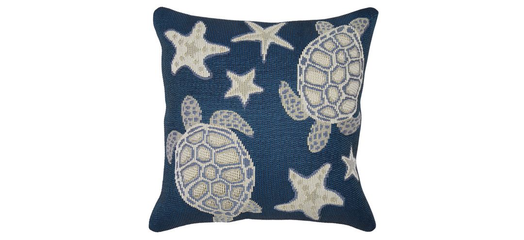 Marina Turtle And Stars Accent Pillow