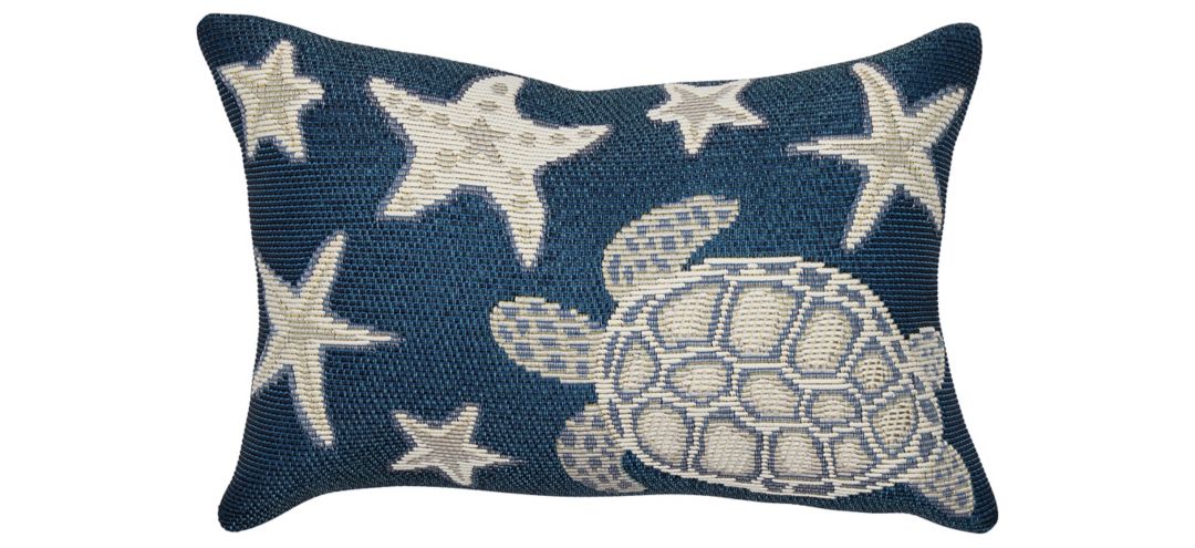 135276043 Marina Turtle And Stars Accent Pillow sku 135276043