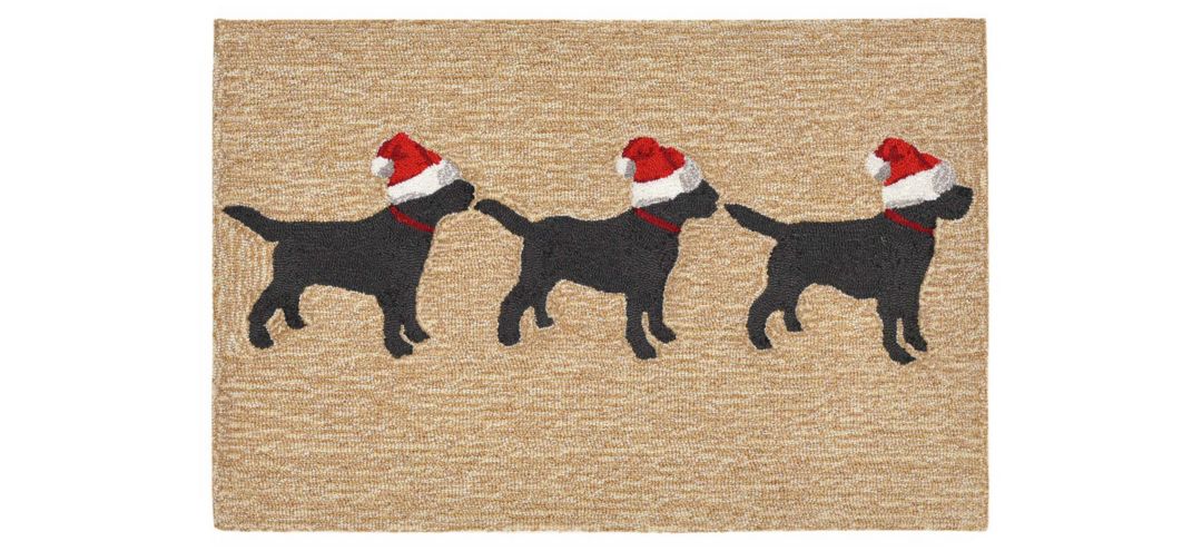 Frontporch 3 Dogs Christmas Indoor/Outdoor Area Rug