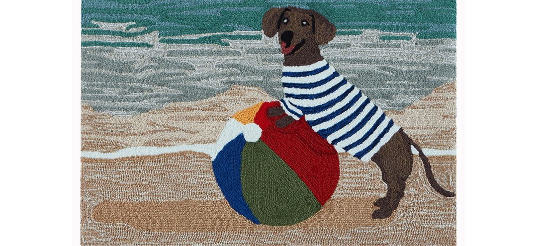 Liora Manne Coastal Dog Front Porch Rug