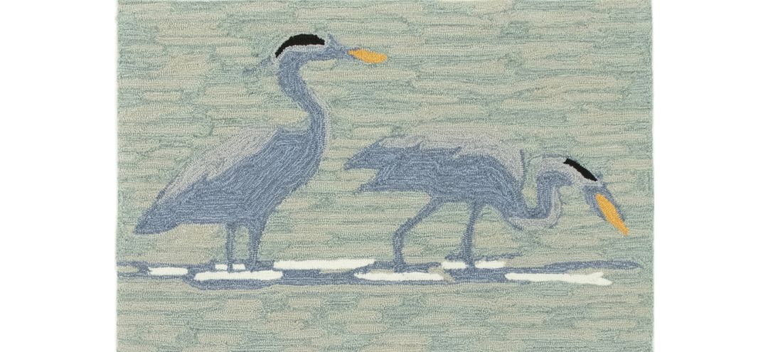 Liora Manne Blue Heron Front Porch Rug