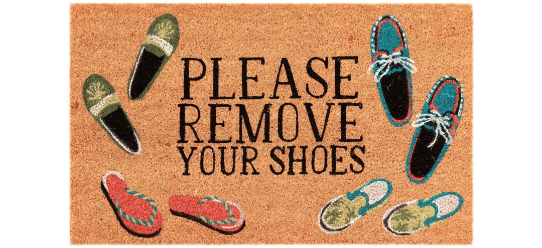 Liora Manne Natura Please Remove Your Shoes Outdoor Mat
