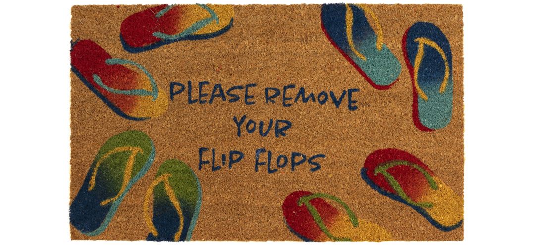 Liora Manne Natura Remove Flip Flops Outdoor Mat