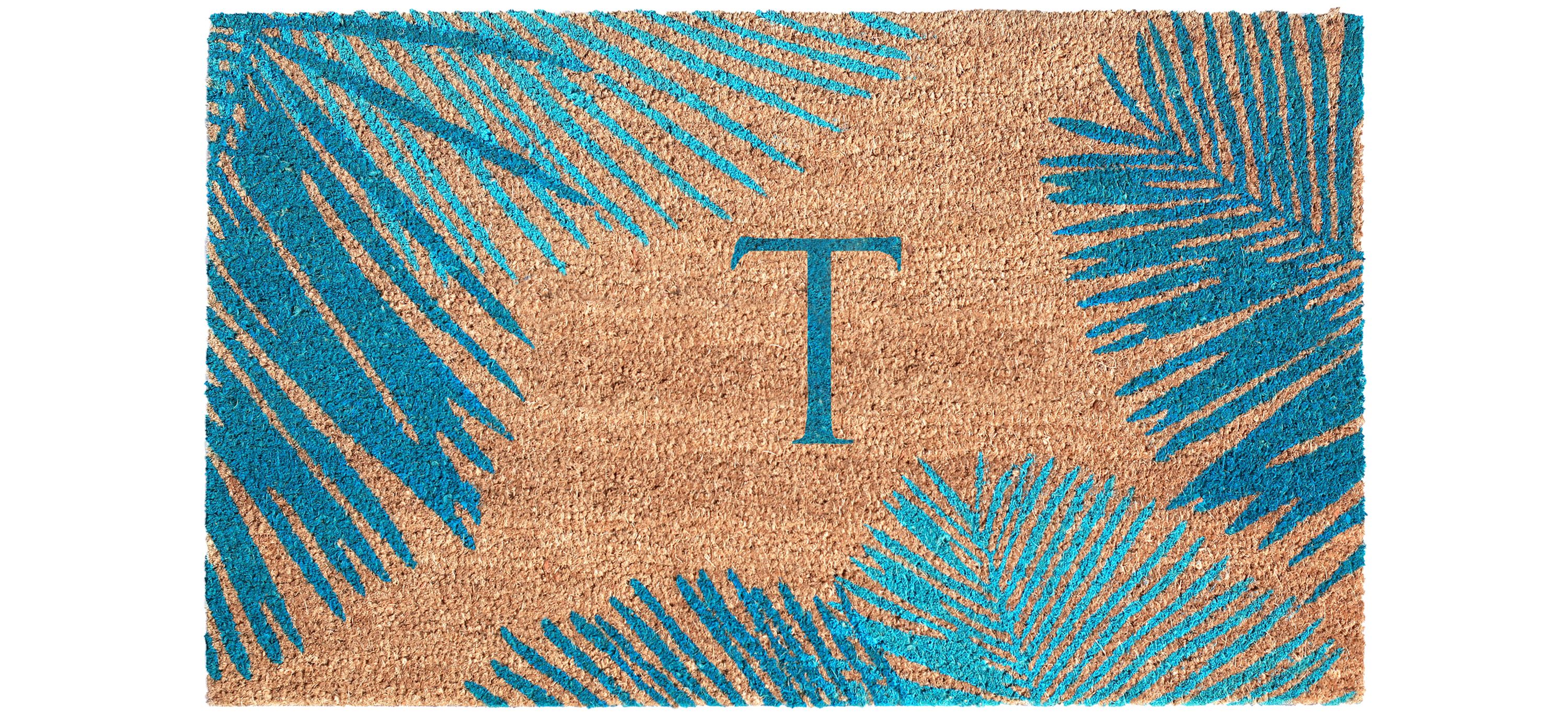 Liora Manne Dwell Palm Border Outdoor Mat T