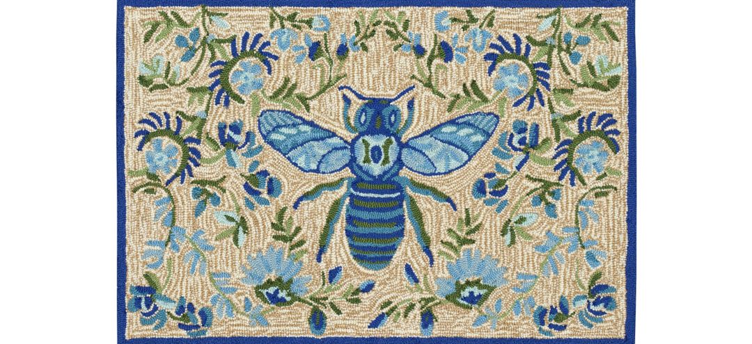 171023030 Frontporch Flora Bee Rug sku 171023030