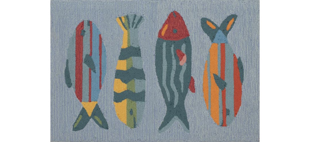 171024040 Frontporch Fishes Rug sku 171024040