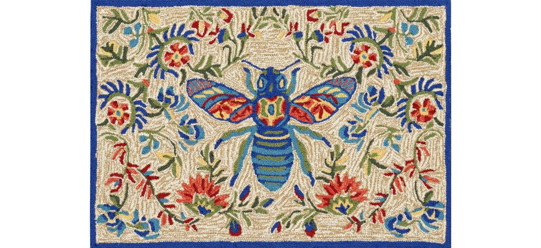 171028220 Frontporch Flora Bee Rug sku 171028220