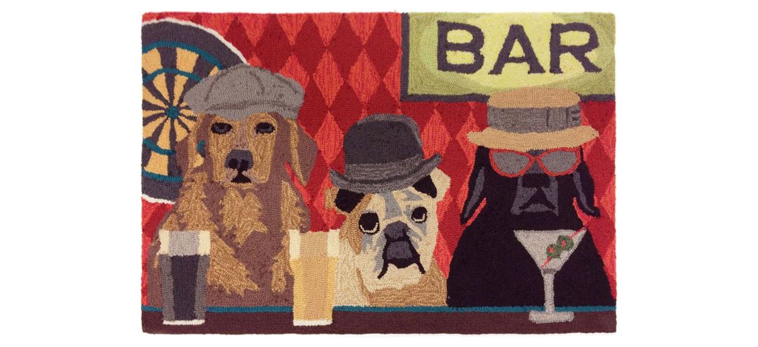 Frontporch Bar Patrol Indoor/Outdoor Area Rug