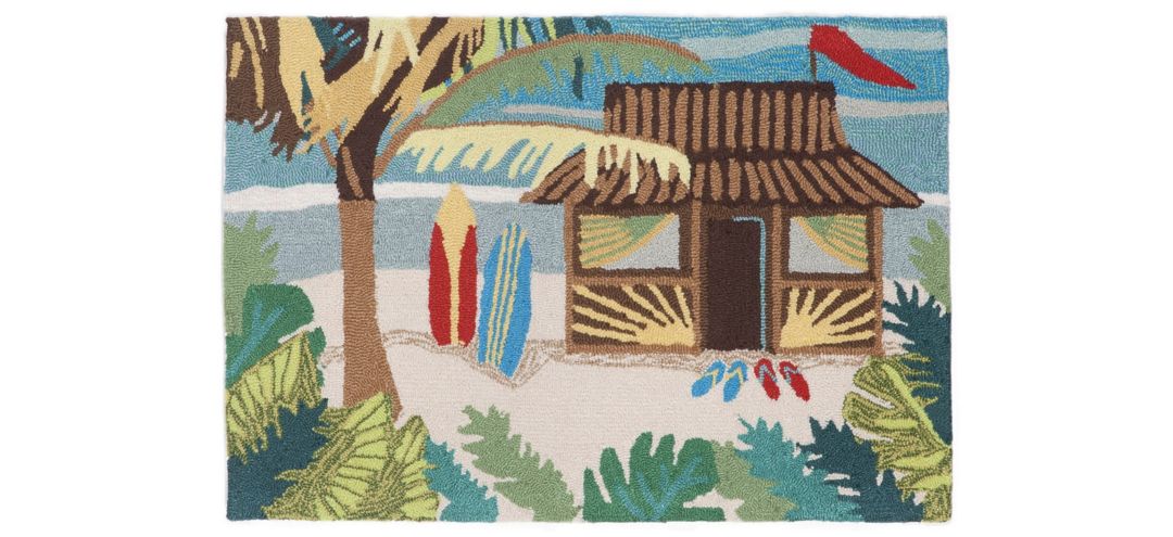 171136441 Frontporch Tiki Hut Indoor/Outdoor Area Rug sku 171136441