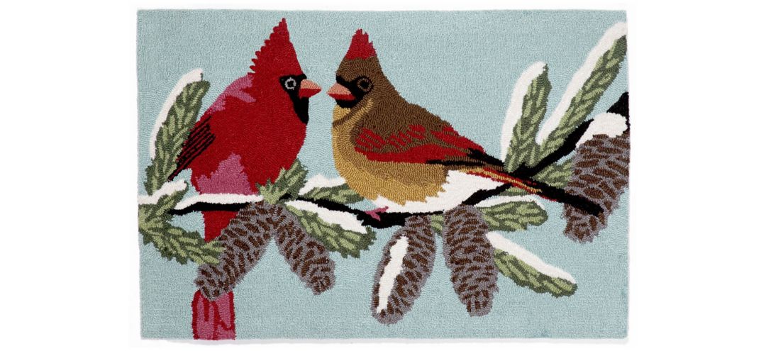 Frontporch Cardinals Indoor/Outdoor Area Rug