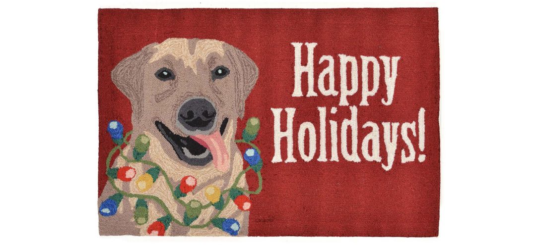 Frontporch Happy Holidays Indoor/Outdoor Area Rug