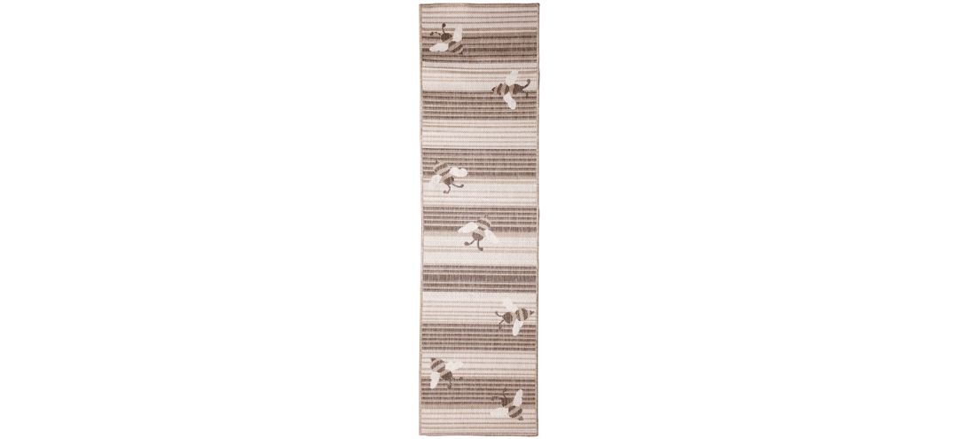 Liora Manne Malibu Sweet Bees Indoor/Outdoor Runner Rug