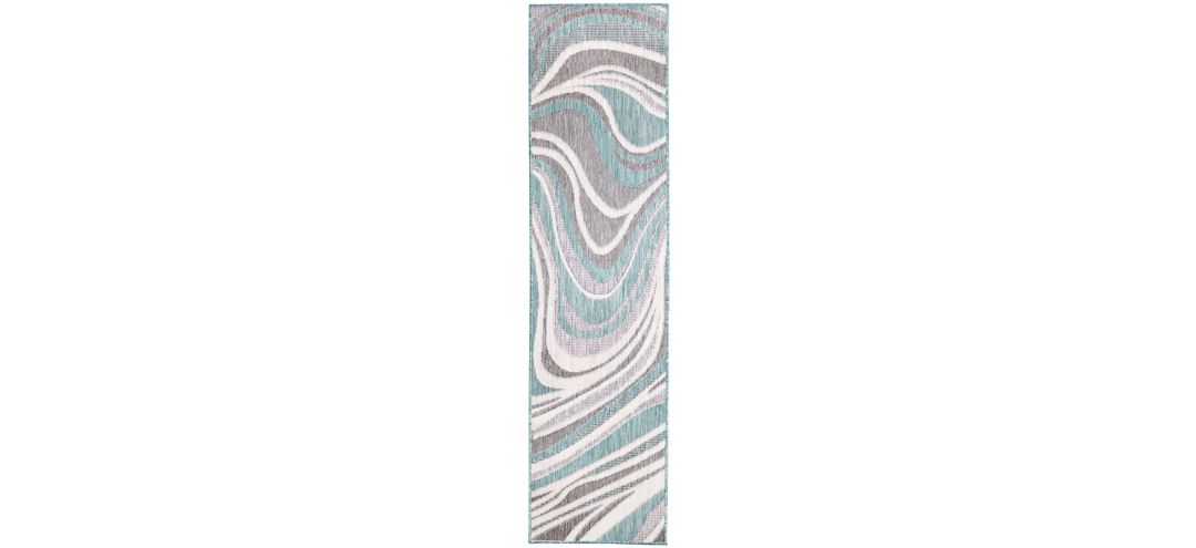 171222040 Liora Manne Malibu Waves Indoor/Outdoor Runner Rug sku 171222040