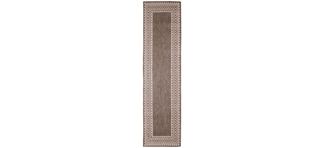 Liora Manne Malibu Etched Border Indoor/Outdoor Runner Rug