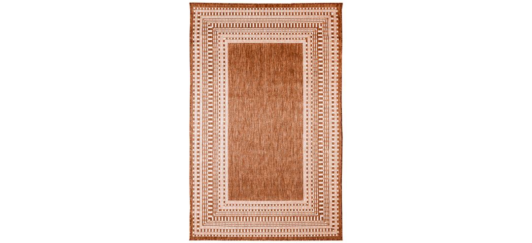 Liora Manne Malibu Etched Border Indoor/Outdoor Runner Rug