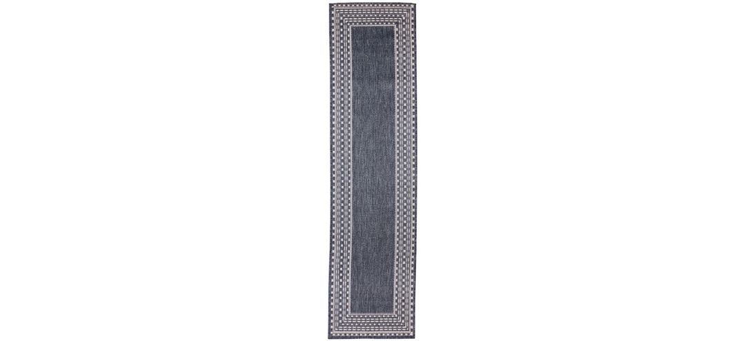 Liora Manne Malibu Etched Border Indoor/Outdoor Runner Rug