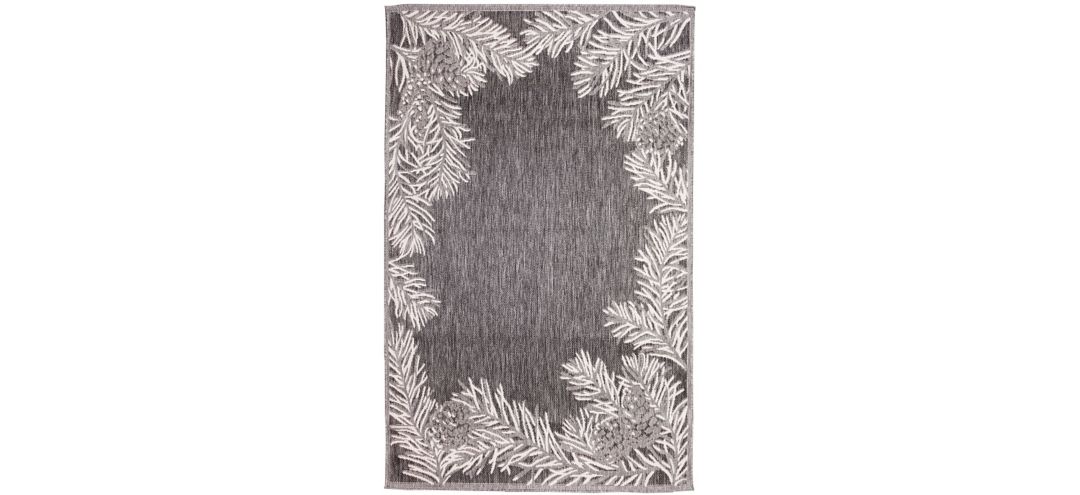 Liora Manne Malibu Pine Border Indoor/Outdoor Runner Rug