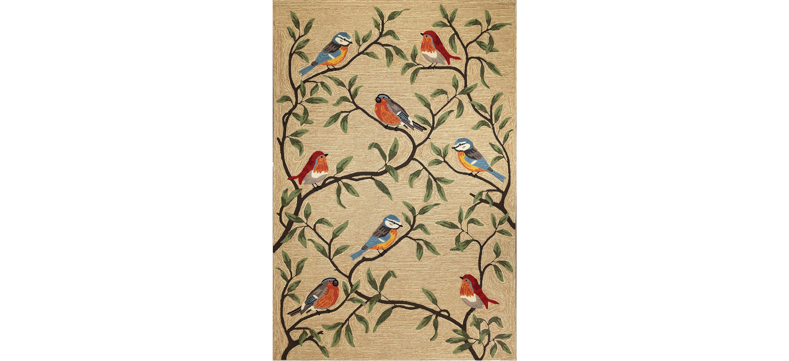 Liora Manne Ravella Birds On Branches Indoor/Outdoor Area Rug