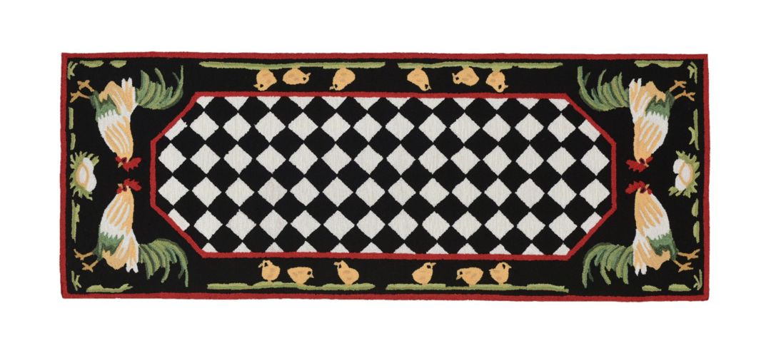 Liora Manne Rooster Front Porch Rug