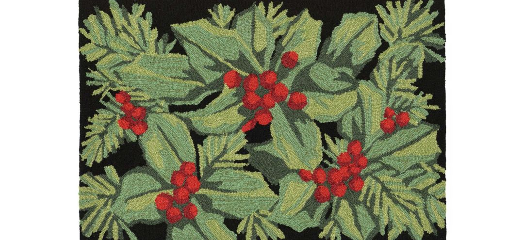 171281060 Liora Manne Hollyberries Front Porch Rug sku 171281060