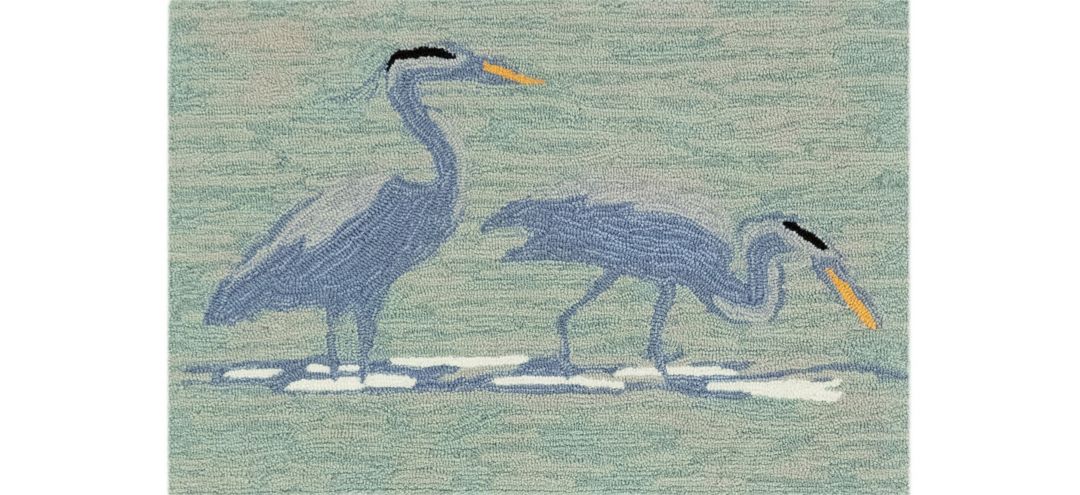 Liora Manne Blue Heron Front Porch Rug