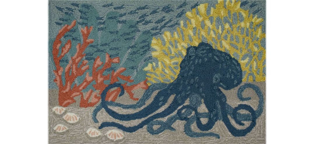 Liora Manne Octopus Front Porch Rug