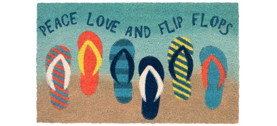 Liora Manne Natura Flip Flops Outdoor Mat