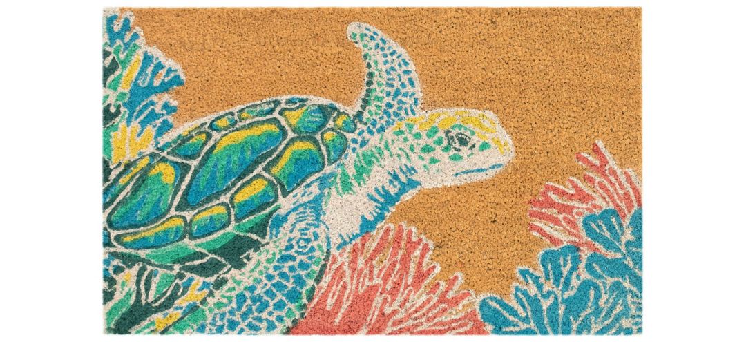 171581020 Liora Manne Natura Seaturtle Outdoor Mat sku 171581020