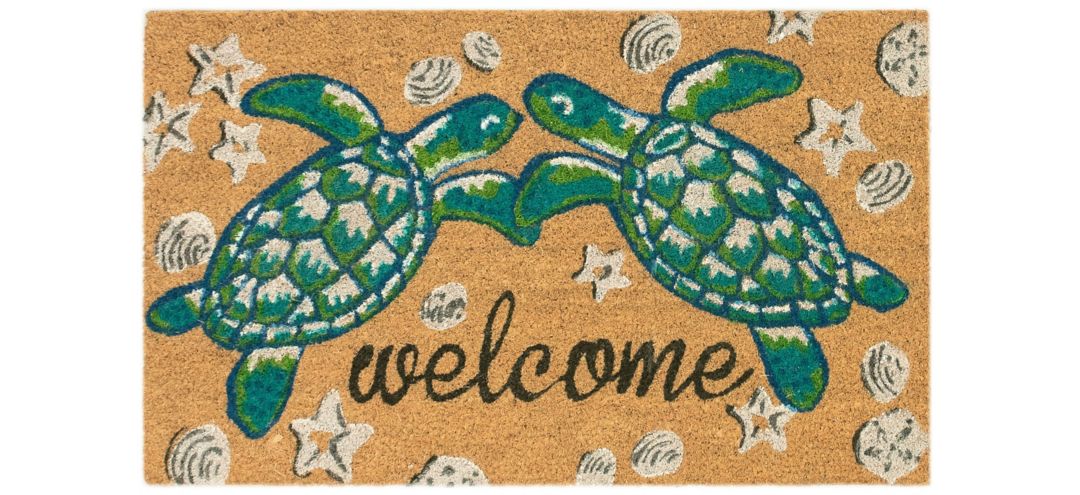 Liora Manne Natura Seaturtle Welcome Outdoor Mat