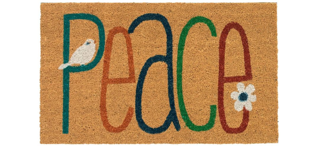 171581400 Liora Manne Natura Peace Outdoor Mat sku 171581400