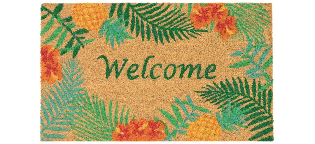 171581550 Liora Manne Natura Tropical Welcome Outdoor Mat sku 171581550