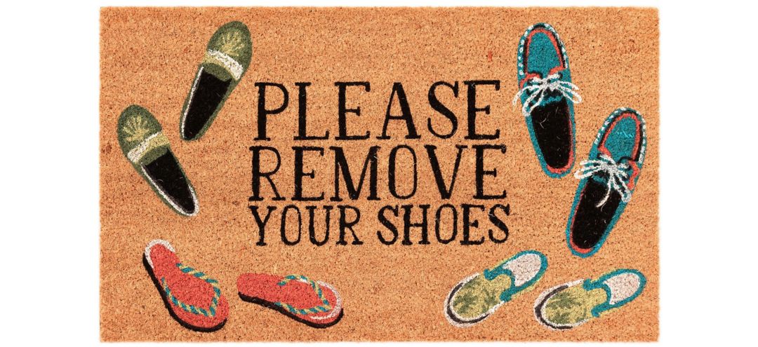 Liora Manne Natura Please Remove Your Shoes Outdoor Mat