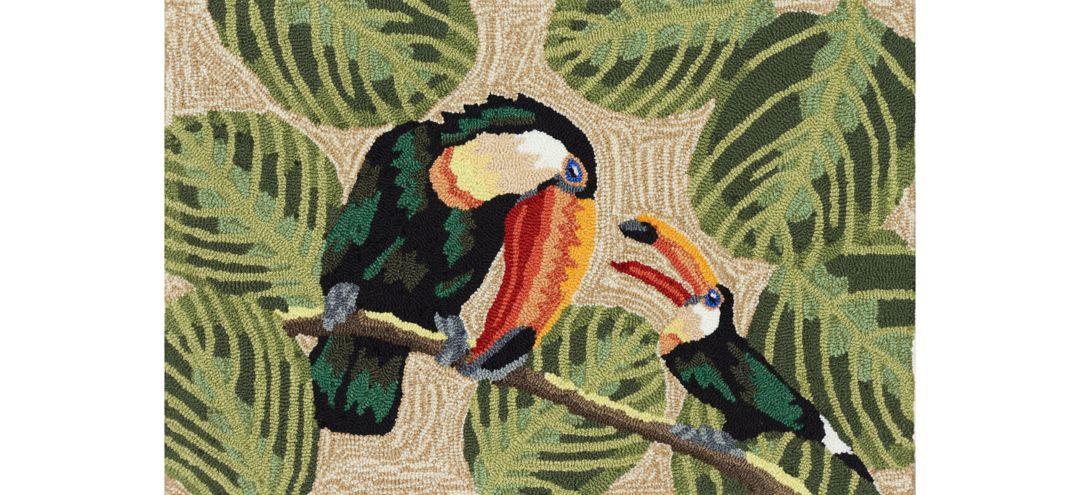 Frontporch Two Cute Toucans Rug