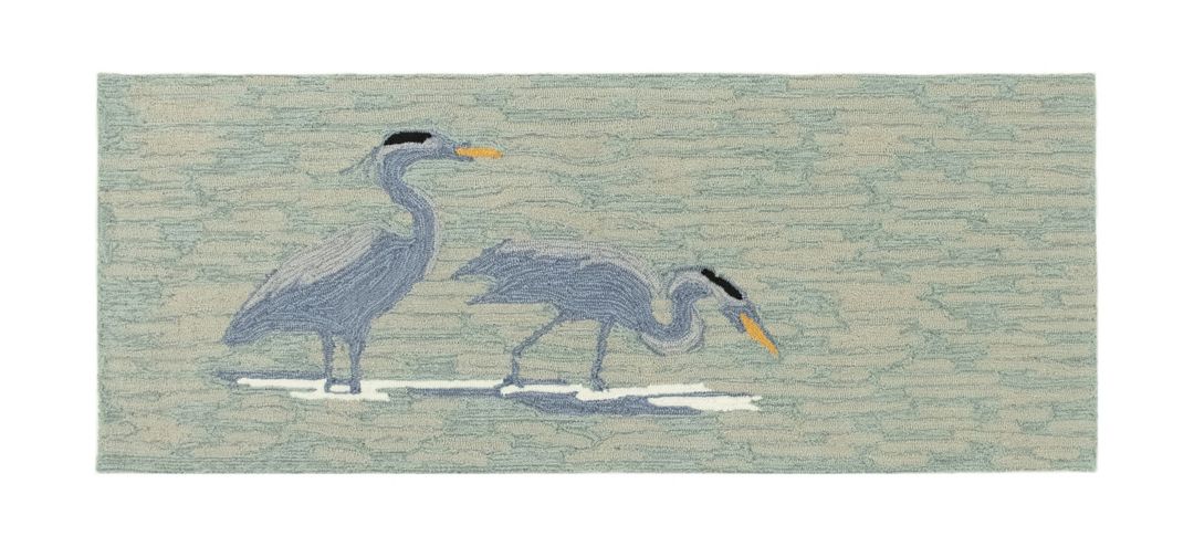 Liora Manne Blue Heron Front Porch Rug