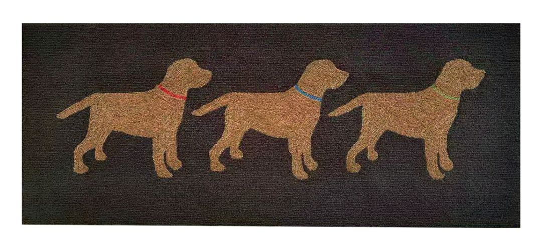 Liora Manne Yellow Labs Front Porch Rug