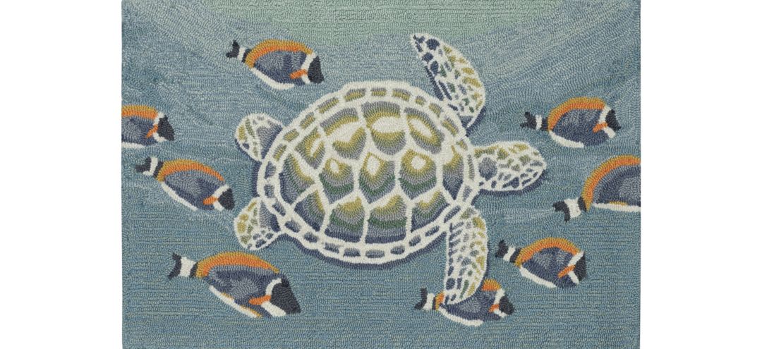 177034360 Frontporch Turtle And Fish Rug sku 177034360