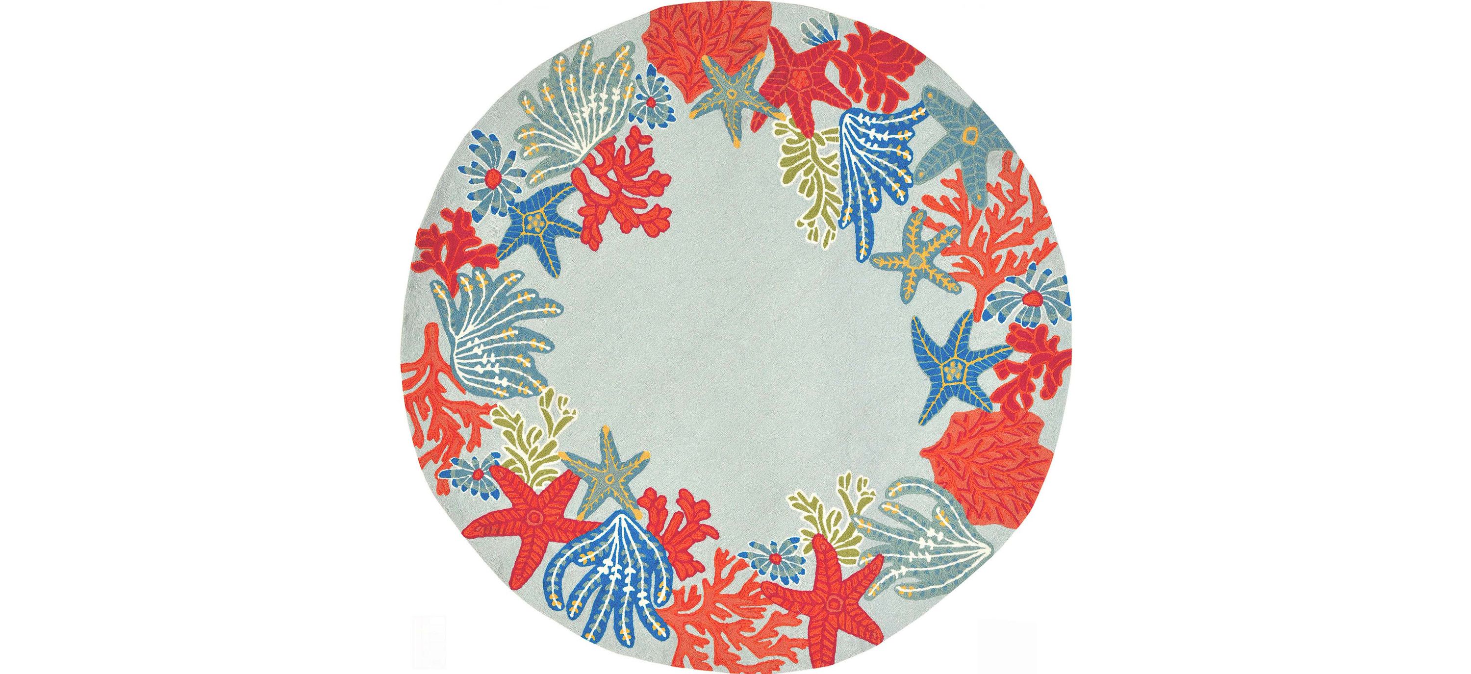 Liora Manne Ravella Scene Indoor/Outdoor Area Rug Round