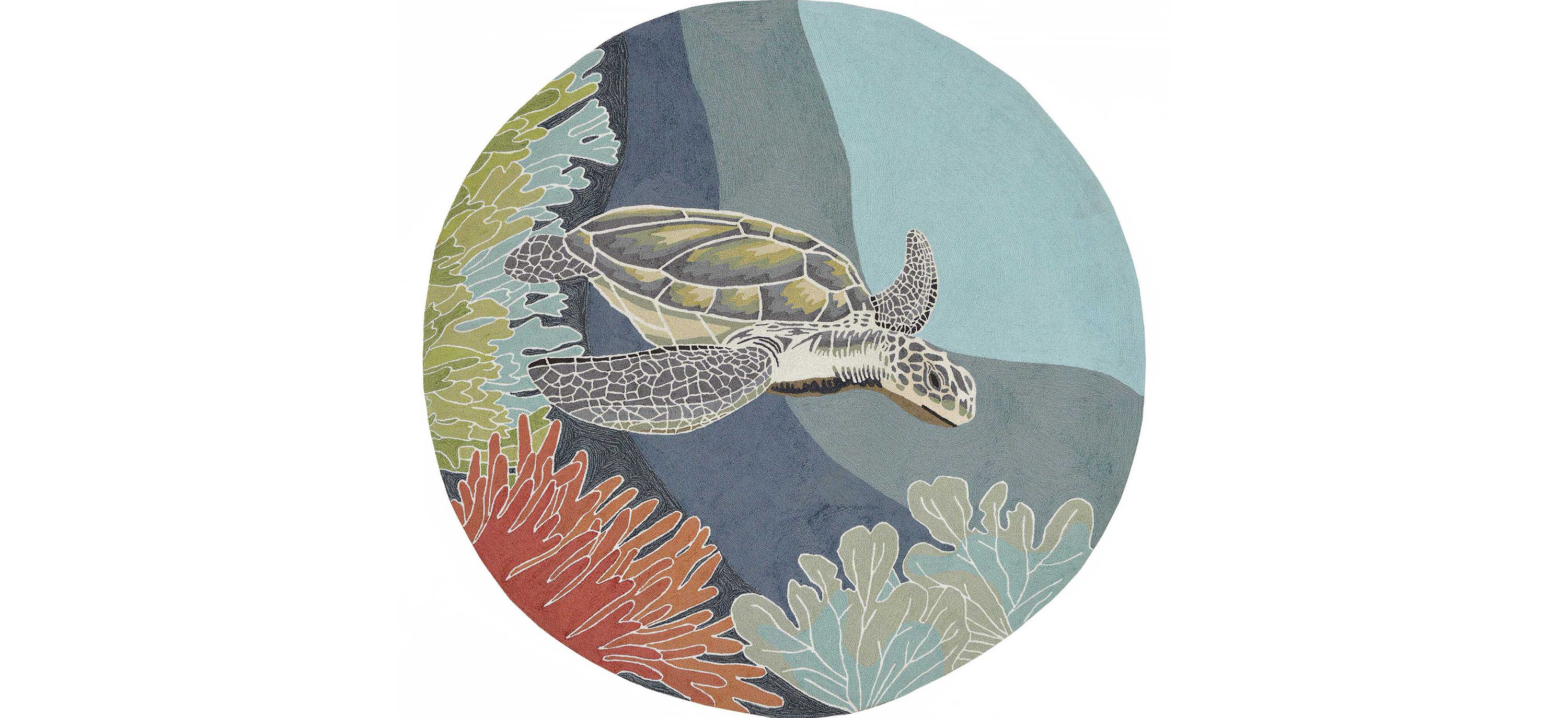 Liora Manne Ravella Akumal Indoor/Outdoor Area Rug Round