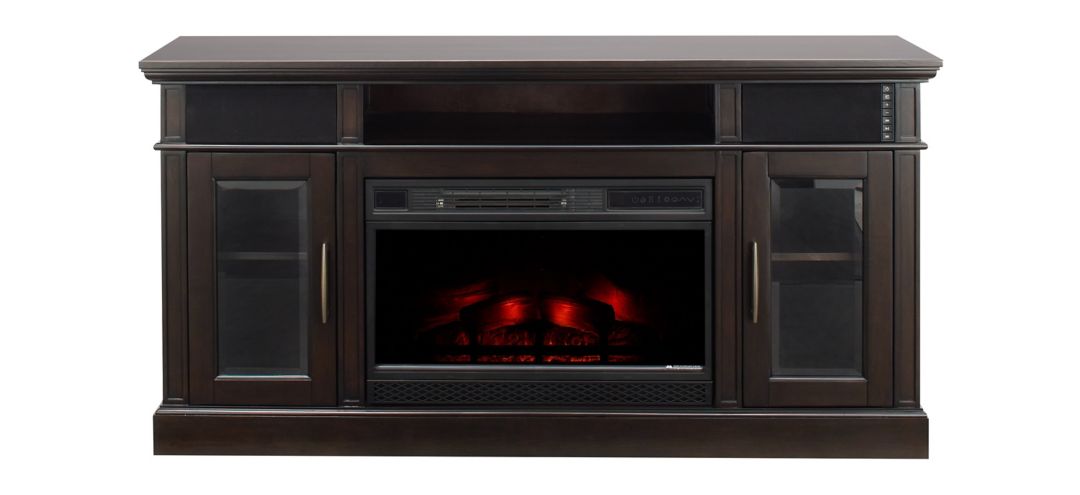 Stowe Mountain Media Mantel with Firebox